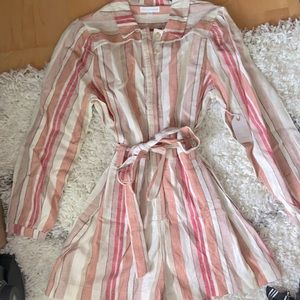 Francesca’s pink striped romper